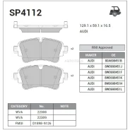 ������� ��������� (Brake Pads and Shoes) Sangsin Brake SP4112 Sangsin Brake SP4112 SP4112 ����