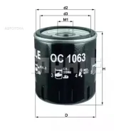 ������ �������� Mahle OC1063 Mahle OC1063 OC1063 ����