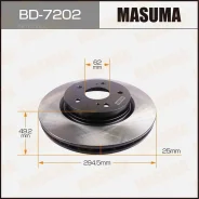 ���� ��������� Suzuki Grand Vitara II 05- �����. (���. 2 ��. ) Masuma BD7202 Masuma BD7202 BD7202 ����
