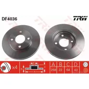 ���� ��������� TRW DF4036 ������ FORD: Fiesta IV 95-02, Fiesta V 01-, Fiesta ������ 96-, Fiesta ������ 98-, Focus 98-04, Focus ����� 99-04, Focus ����...