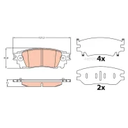 ������� ��������� Lexus NX 14- ������ TRW GDB4459 TRW GDB4459 GDB4459 ����