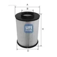 ������ ��������� FORD Focus II/III, KUGA I/II 27.675.00 UFI 2767500 UFI 2767500 2767500 ����