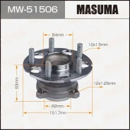 ������� � ����������� Honda CR-V/Odyssey ����. � ��� Masuma MW51506 Masuma MW51506 MW51506 ����