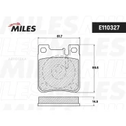 ������� ��������� MB W202/203 AMG/210/140 ���. SemiMetallic Miles E110327 Miles E110327 E110327 ����