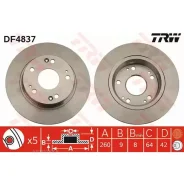 ���� ����. ���. Honda Civic 1.8 06= TRW DF4837 TRW DF4837 DF4837 ����