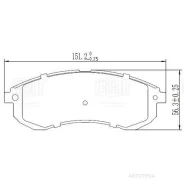 ������� ����. ��� �/� Mitsubishi L200 (96-) ����. �����. �/� Sumitomo 151x57 (PF 2422) Trialli PF2422 Trialli PF2422 PF2422 ����