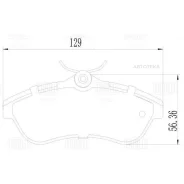 ������� ����. ��� �/� Citroen C2 (03-)/C3 (02-) ����. �����. 129x56 (PF 4198) Trialli PF4198 Trialli PF4198 PF4198 ����