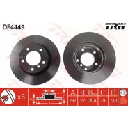 ���� ��������� BMW 1 E81/E87/3 E90 1.6/2.0 04- �������� ����. D 292��. TRW DF4449 TRW DF4449 DF4449 ����