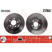 ���� ��������� BMW X3 E83 2.0-3.0 04- ������ TRW DF4388 TRW DF4388 DF4388 ����