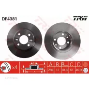 ���� ��������� TRW DF4381 ������ Dacia: Logan 04-, Logan MCV 07-, Renault: Twingo 01- TRW DF4381 DF4381 ����