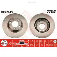 ���� ��������� AUDI Q7 07/VW Touareg 03/Porsche Cayenne �������� ���. ����. TRW DF4764S TRW DF4764S DF4764S ����