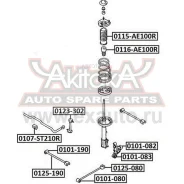 ������ ������� ������������� D15 Toyota Toyota Caldina AT210/ST210 1997-2002 ASVA 0107ST210R ASVA 0107ST210R 0107ST210R ����