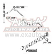 ������ ������� ������������� D23 Mitsubishi Mitsubishi Pajero/Montero Sport Challenger K94W/K99W 1996-2006 ASVA 0407011 ASVA 0407011 0407011 ����