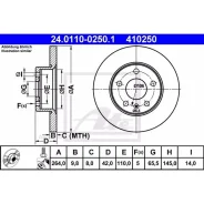 ���� ��������� ATE 24011002501 ����, OPEL: Astra G ��������� ������ ����� 1.6 16V/1.8 16V/2.0 16V/2.0 16V OPC/2.0 DI/2.0 DTI 16V/2.0 OPC/2.2 16V/2.2 D...