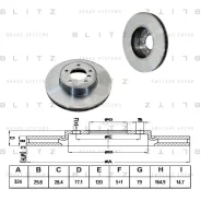 ���� ��������� BMW 5 (E60/E61) 03- �����. ����. Blitz BS0189 Blitz BS0189 BS0189 ����