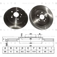 ���� ��������� Lexus RX300/400h 03- ����. Blitz BS0308 Blitz BS0308 BS0308 ����