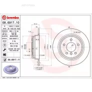 ���� ��������� BMW 5(E39) -03 ����.298��. (���. 2 ��. ) Brembo 08691711 Brembo 08691711 08691711 ����