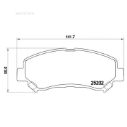 ������� ��������� �������� Brembo P79028 GAC NE Trumpchi GE3 07/17- / Haima (FAW) S5 04/14- / Nissan (DFAC) Qashqai (J10) 12/07- / Nissan (DFAC) X-Tra...