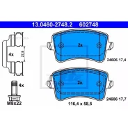 ������� ��������� �������� ATE 13046027482 ����, AUDI: A4 1.8 TFSI/1.8 TFSI quattro/2.0 TDI/2.0 TDI quattro/2.0 TFSI/2.0 TFSI flexible fuel/2.0 TFSI f...