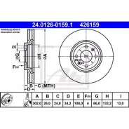 ���� ��������� ATE 24012601591 ������, Citroen: C4 1.6 THP 155/2.0 HDi 150 09-, C4 2.0 16V/2.0 HDi 04-, C4 ���� 2.0 16V/2.0 HDi 04-, DS4 1.6/1.6 THP 1...