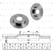 ���� ��������� Hyundai Lantra 90- ����. Blitz BS0286 Blitz BS0286 BS0286 ����