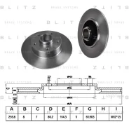 ���� ���. Renault Scenic, Grand Scenic, Megane 08= Blitz BS0320 BS0320 ����