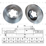 ���� ��������� FORD Transit 12- �������� D 288��. Blitz BS0564 Blitz BS0564 BS0564 ����