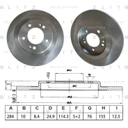 ���� ��������� ������ Hyundai I40 11-. KIA Optima 12- Blitz BS0602 Blitz BS0602 BS0602 ����