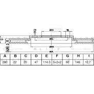 ���� ��������� Suzuki SX4 13-/Vitara 15- ���. ����. D 280��. Blitz BS0665 Blitz BS0665 BS0665 ����
