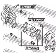 ����������� �������� ��������� Nissan Pathfinder 0275-D40F Febest 0275D40F Febest 0275D40F 0275D40F ����