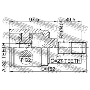 ���� ���������� ������ 32x40x27(55) (Honda CR-V RD1/RD2 1997-2001) Febest Febest 0311Crvatrh Febest 0311Crvatrh 0311CRVATRH ����