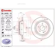 ���� ��������� Brembo 08840510 Mercedes-BENZ (FJDA) Viano 01/10-03/16 / Mercedes-BENZ (FJDA) VITO (V639) 01/10-03/16 / Mercedes-BENZ (FJDA) VITO (W448...