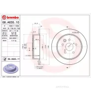 ���� ��������� ����. � �� ��������� Lexus IS II (GSE2_ ALE2_ USE2_) 10/05-03/13 / Toyota (FAW) REI Brembo 08A63511 Brembo 08A63511 08A63511 ����