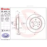 ���� ����. ���. ����. [292x12] 5 ���. Brembo 08A97011 Chevrolet Malibu 2.0-2.4 12-, OPEL Insignia 1.4-2.0 08-, SAAB 9-5 2.0-2.8 10- Brembo 08A97011 08...
