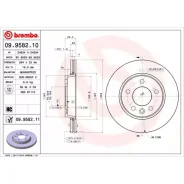 ���� ��������� Brembo 09958210 VW California T5 Camper (7EC, 7EF, 7EG, 7HF, 7HC) 04/03-04/16 / VW California T6 Camper (SGC, SGG, SHC) 04/15- / VW Mul...