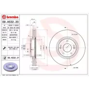 ���� ��������� ������. Hyundai i30 (FD) 10/07-05/12 / Hyundai i30 (GD) 06/11- / Hyundai i30 Coupe 0 Brembo 09A53220 Brembo 09A53220 09A53220 ����