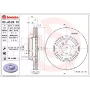 ���� ��������� BMW 3 (E90/E91/E92/E93) 05- 3.0 �����. ����. D=348 Brembo 09A59911 Brembo 09A59911 09A59911 ����