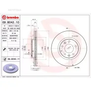 ���� ��������� Brembo 09B04211 Mazda MX-5 III (NC) 03/05-12/14 09B04211 ����
