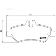 ������� ��������� MB/VW Sprinter/Crafter 06- ����. Brembo P50084 Brembo P50084 P50084 ����