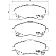 ������� ��������� �������� Brembo P83046 TOY A Avensis (_T25_) 03/03-11/08 / TOY A Avensis Estate (_T25_) 04/03-11/08 / TOY A Avensis Salo (_T25_) 01...