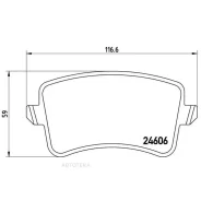 ������� ��������� AUDI A4/A5/Q5 07- ����. Brembo P85100 Brembo P85100 P85100 ����