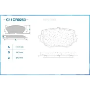 ������� ��������� �������� Mazda Cworks C11CR0253 Cworks C11CR0253 C11CR0253 ����