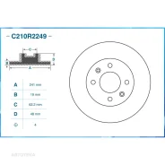 ���� ��������� �������� Hyundai / KIA Cworks C210R2249 Cworks C210R2249 C210R2249 ����