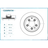 ���� ��������� AUDI Q7 (4LB) 03/2007 - 06/2009 ����. Cworks C220R0734 Cworks C220R0734 C220R0734 ����