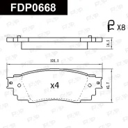 ������� ��������� Toyota Camry/RAV4 21- FAP FDP0668 FAP FDP0668 FDP0668 ����