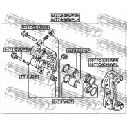 ����� �������� Mitsubishi Pajero II/Pajero Sport 96-09 ���. ����. Febest 0477CK96WFR Febest 0477CK96WFR 0477CK96WFR ����