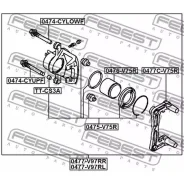 ������� ��������� ������ ������ Mitsubishi Pajero IV/Montero V87W/V97W 2006- Febest 0477V97RR Febest 0477V97RR 0477V97RR ����