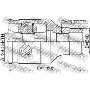 ���� ���������� ������ 29X40X26 Suzuki SX4 Febest 0711SX4FRH Febest 0711SX4FRH 0711SX4FRH ����