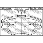 ������� ��������� �������� Renault Logan 2005-2013 Febest 2401LOGF Febest 2401LOGF 2401LOGF ����
