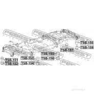 ������� ���� Toyota LAND Cruiser 200 UZJ200/VDJ200/GRJ200/URJ20# 2007- TSB-152 Febest TSB152 Febest TSB152 TSB152 ����
